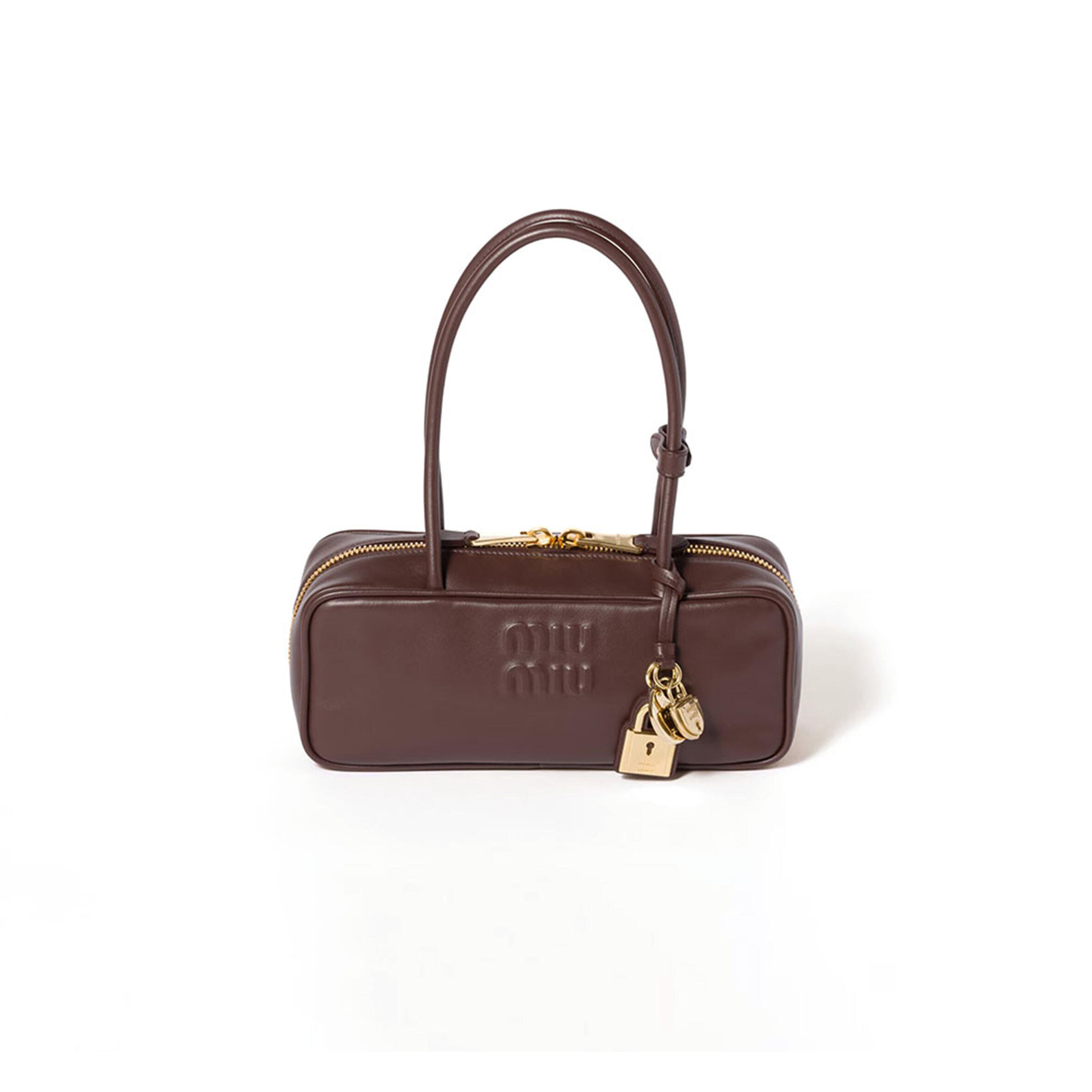 MIU MIU BEAU LEATHER BAG 5BB173 (28*12*8cm)